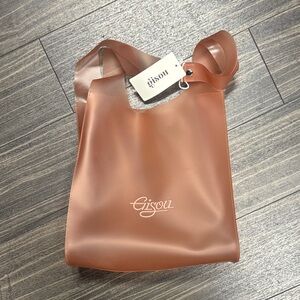 Gisou Brown sunset pink Tote Bag transparent